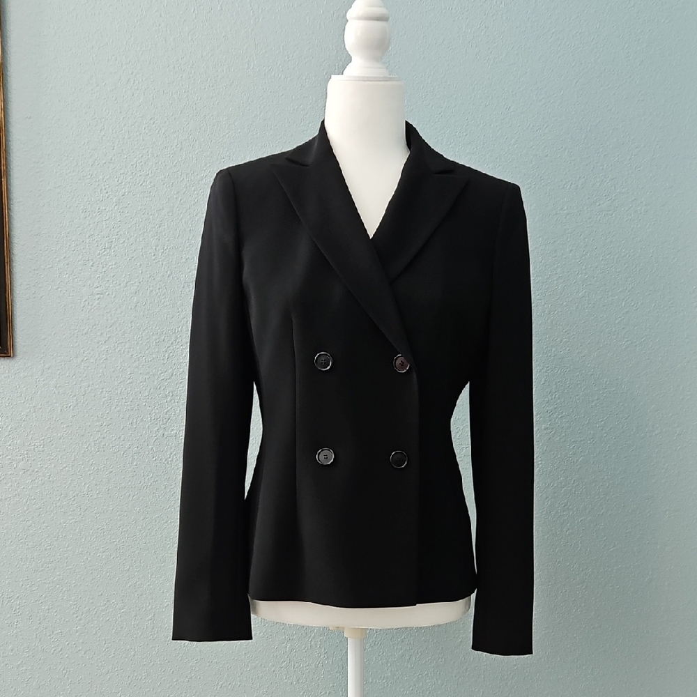 Women's Black Double-Breasted Blazer